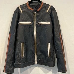 X ray faux leather bikers jacket